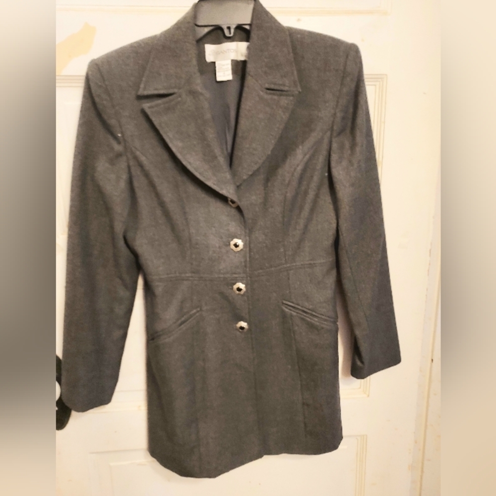 Gantos 100% Wool Blazer Size 4 Gray Women's